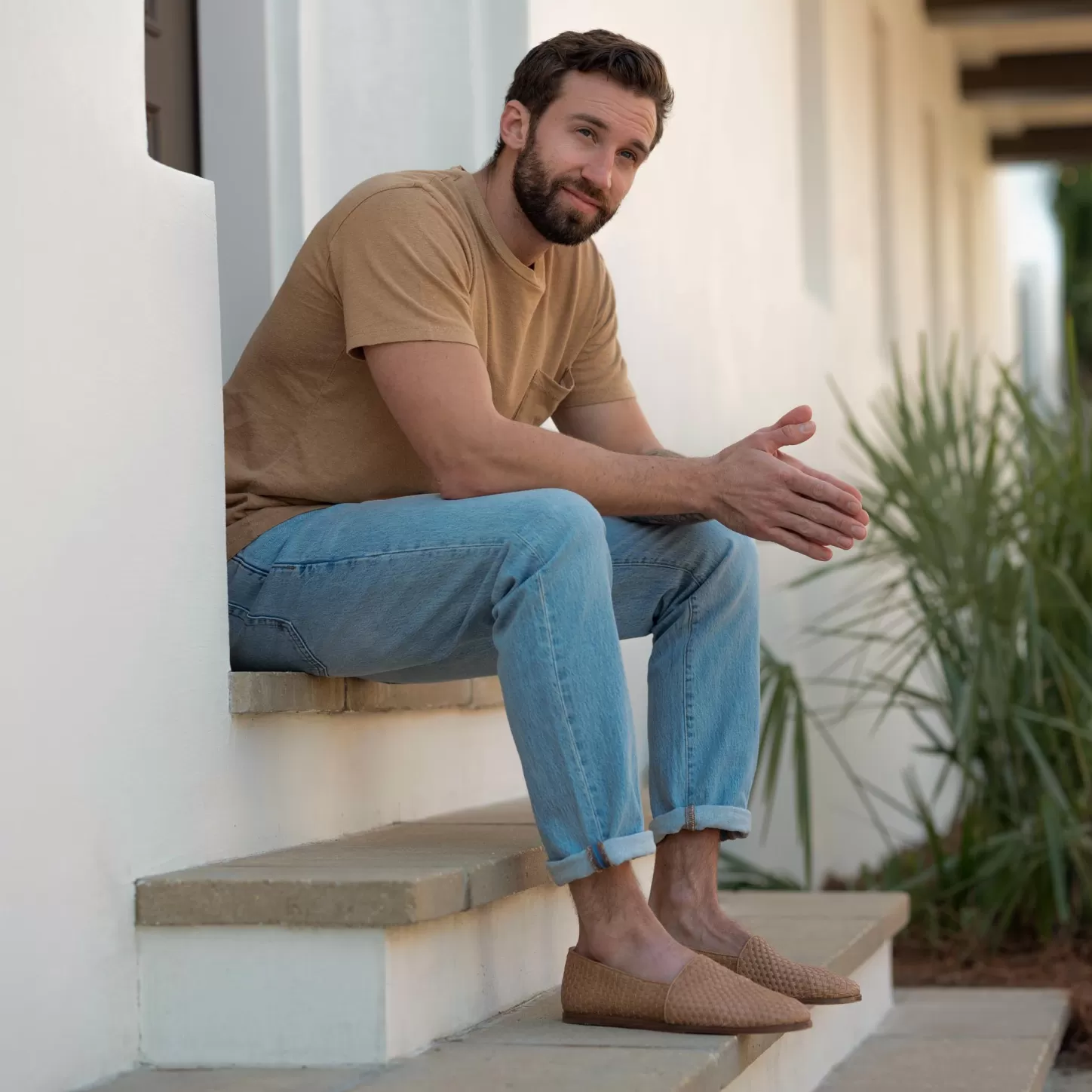Sandals & Slip Ons-Nisolo Alejandro Woven Slip On Woven Almond