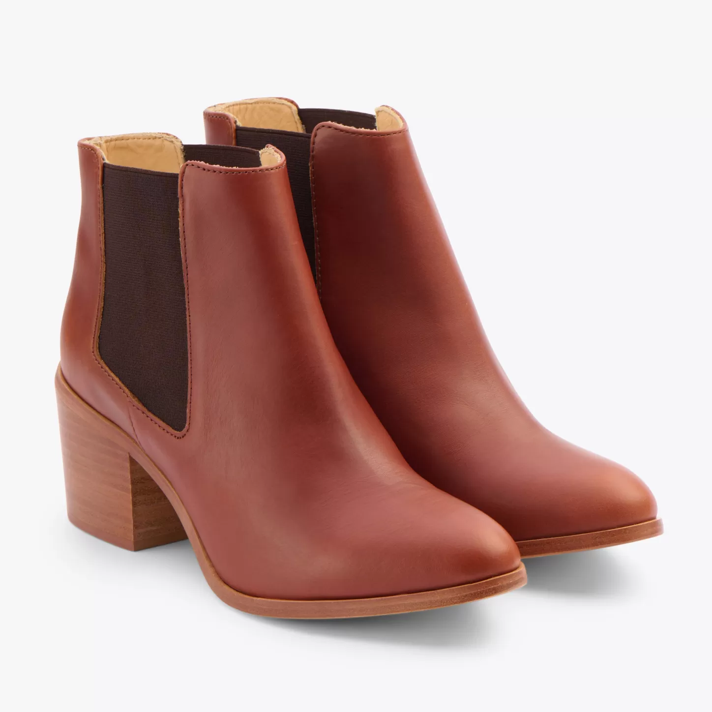Boots-Nisolo Heeled Chelsea Boot Brandy